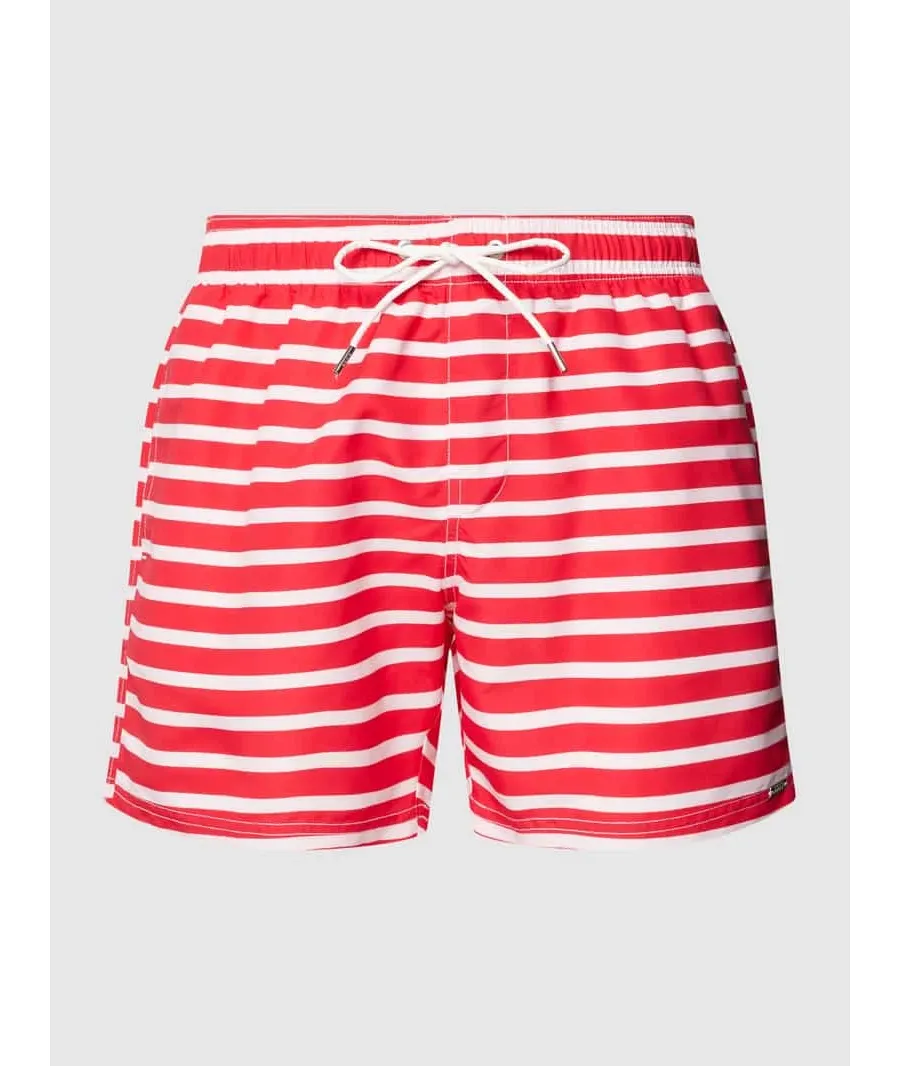 obrazek 1 Spodenki kąpielowe z aplikacją z logo model ‘SUBMERGED’