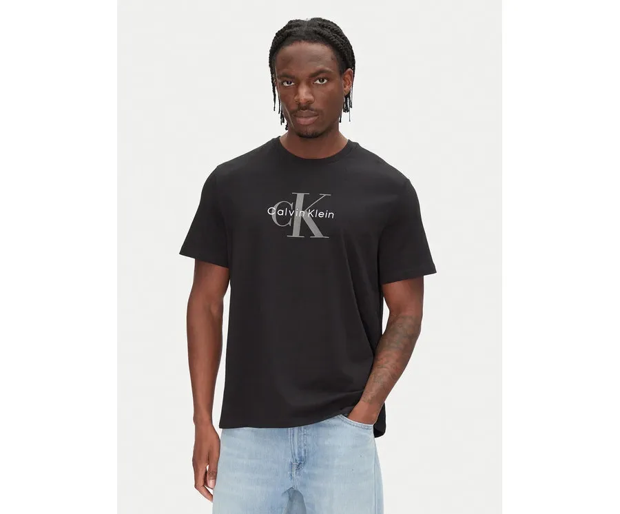 obrazek 1 Calvin Klein Jeans T-Shirt Hero Monologo LV04RB862G Czarny Regular Fit
