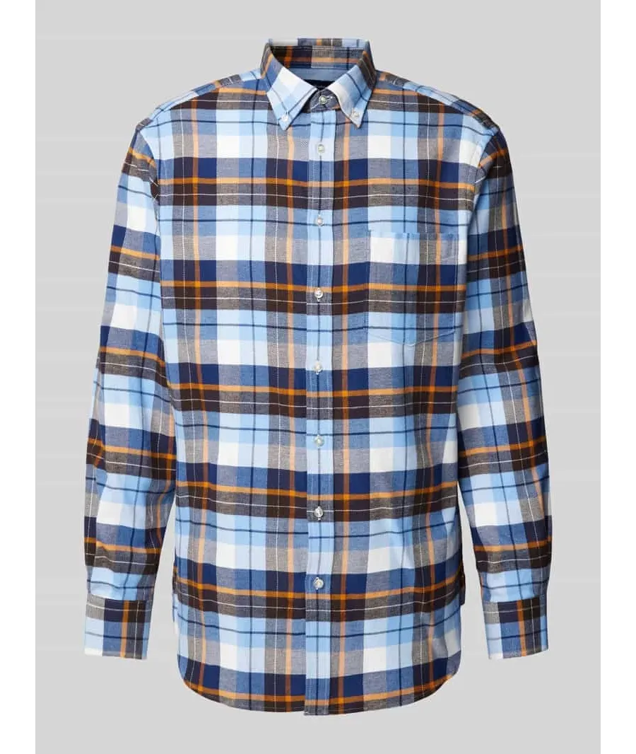 obrazek 1 Koszula casualowa o kroju regular fit z kołnierzykiem typu button down
