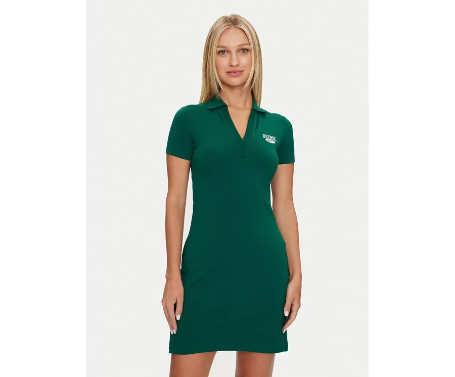 obrazek 1 Reebok Sukienka codzienna Cl Ae V Polo Dress 100076246 Zielony Regular Fit