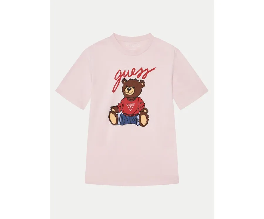 obrazek 1 Guess T-Shirt H4BJ06 I3Z14 Różowy Regular Fit
