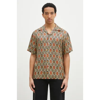 Zdjęcie Drôle de Monsieur koszula La Chemise Ornements męska kolor granatowy relaxed F-SH198-VI015-NY