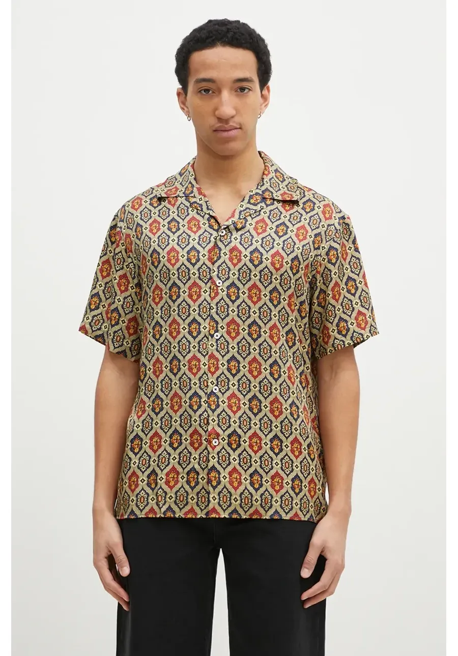 obrazek 1 Drôle de Monsieur koszula La Chemise Ornements męska kolor granatowy relaxed F-SH198-VI015-NY