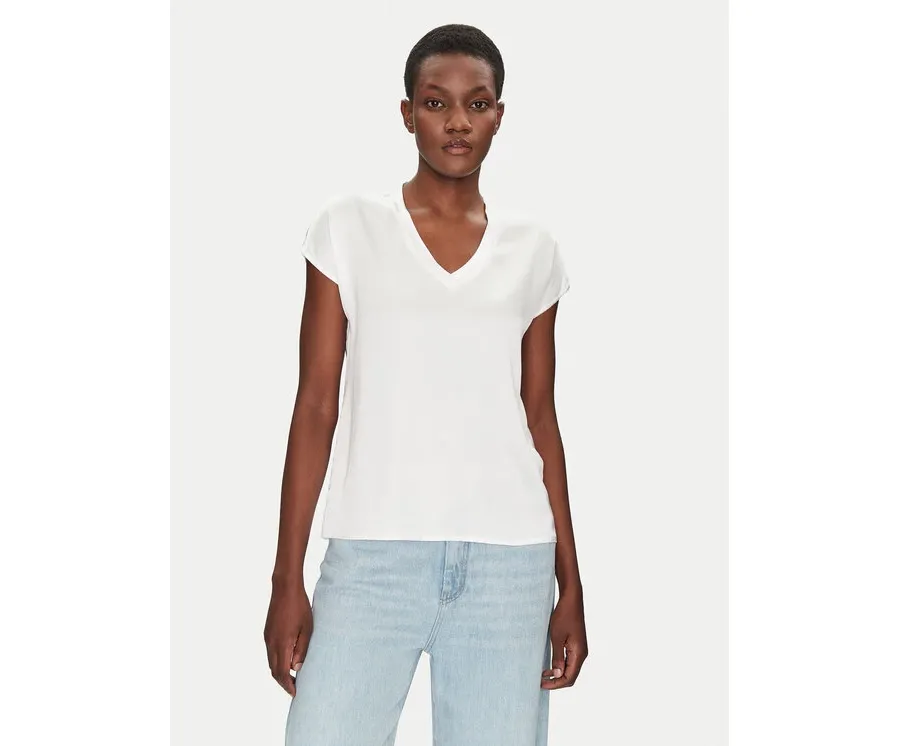 obrazek 1 ViCOLO Bluzka TD0009 Biały Relaxed Fit