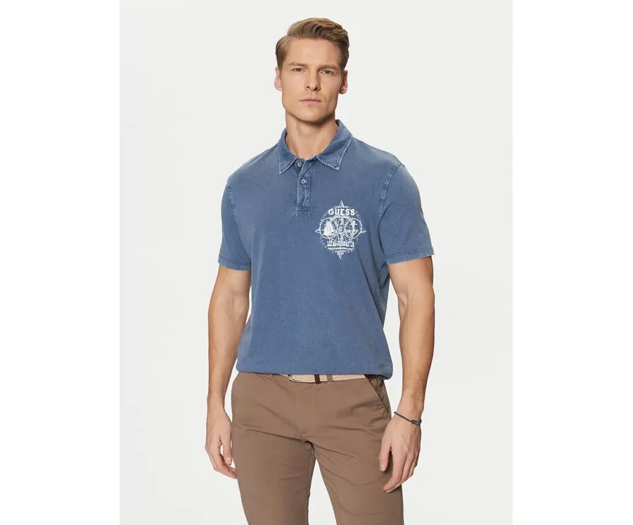 obrazek 1 Guess Polo M5RP10 KCMY0 Granatowy Regular Fit