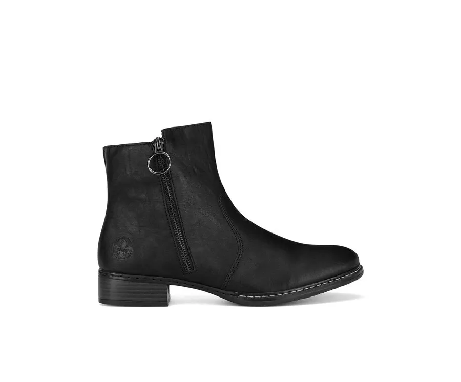 obrazek 1 Rieker Botki 73450-00 Czarny