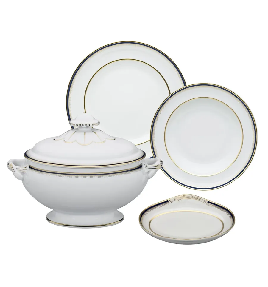 obrazek 1 Duży porcelanowy zestaw obiadowy z unikatowej kolekcji Cambridge - Vista Alegre
