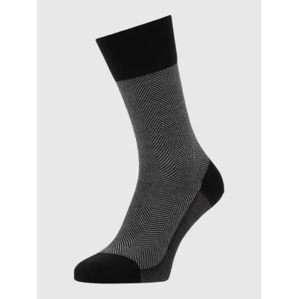 Zdjęcie Skarpety z mieszanki wełny merino model ‘Sensitive Herringbone’