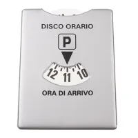 Zdjęcie Dwustronna srebrna gumowana karta parkingowa