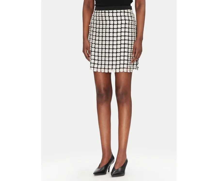 obrazek 1 Bruuns Bazaar Spódnica ołówkowa Aluma BBW4527 Écru Slim Fit