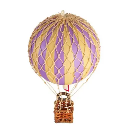 Zdjęcie Cudowny balon dekoracyjny w lawendowe paski