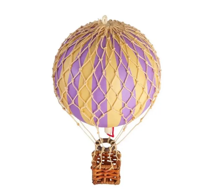 obrazek 1 Cudowny balon dekoracyjny w lawendowe paski
