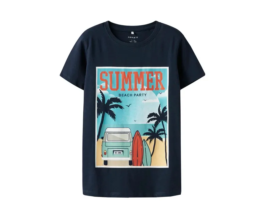 obrazek 1 NAME IT T-Shirt Zelo 13239199 Granatowy Standard Fit