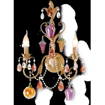 Zdjęcie Elegancki kinkiet do jadalni zdobiony owocami - Euro Lamp Art