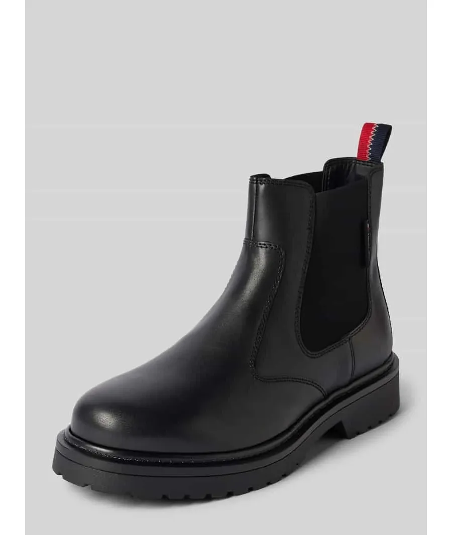 obrazek 1 Buty chelsea ze skóry z pętelką