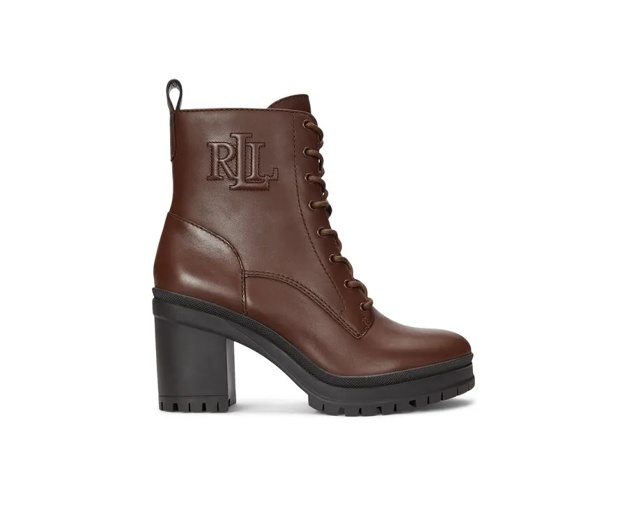 obrazek 1 LAUREN RALPH LAUREN Botki 802937826002 Brązowy