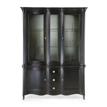 Zdjęcie Witryna z litego drewna prosto z włoch  H.215xL.153xP.48 cm