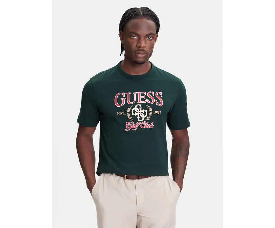 obrazek 1 Guess T-Shirt M5YI22 K8FQ4 Zielony Regular Fit