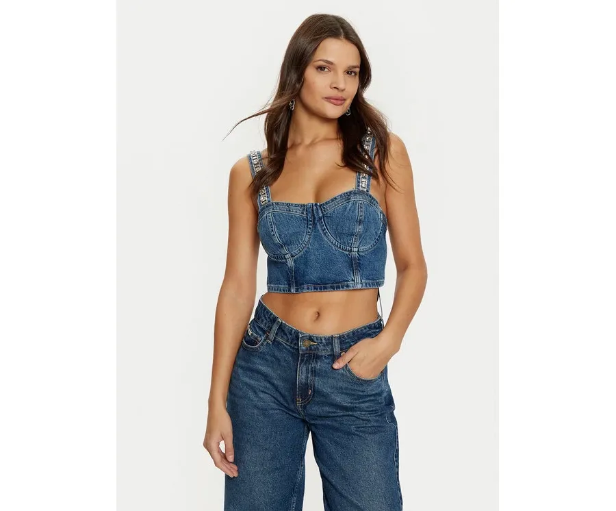 obrazek 1 Guess Top W5RH03 D5ACC Granatowy Slim Fit