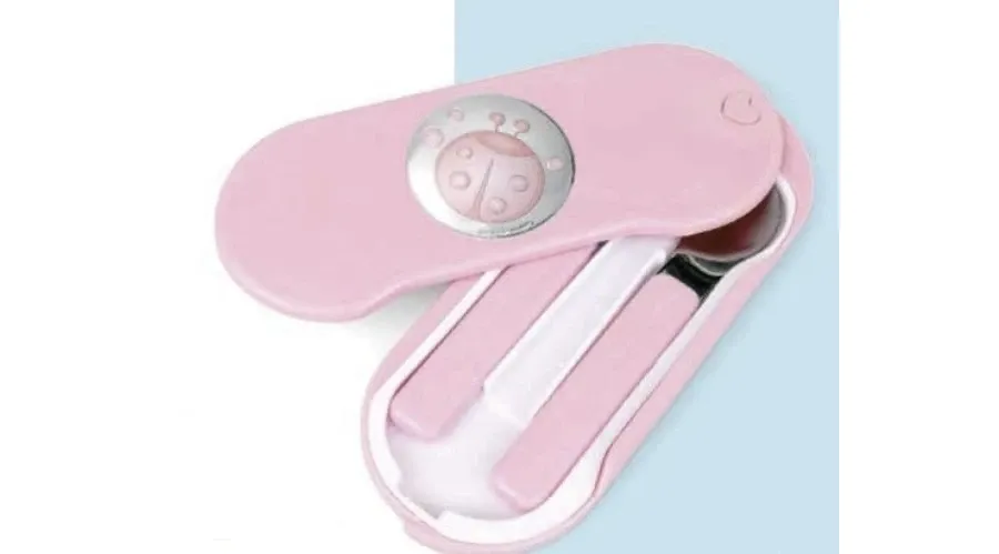 obrazek 1 Zestaw sztućców dla dziecka w plastikowym niebieskim pudełku