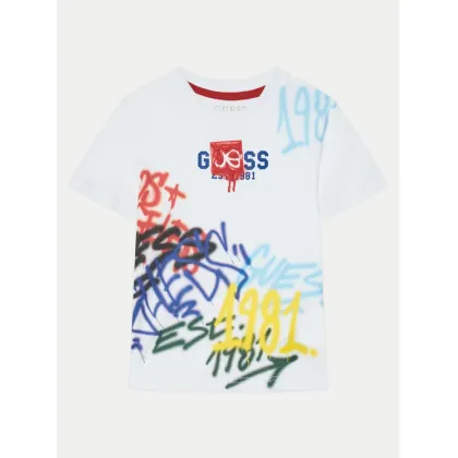 Zdjęcie Guess T-Shirt N5RI11 K8HM4 Kolorowy Classic Fit