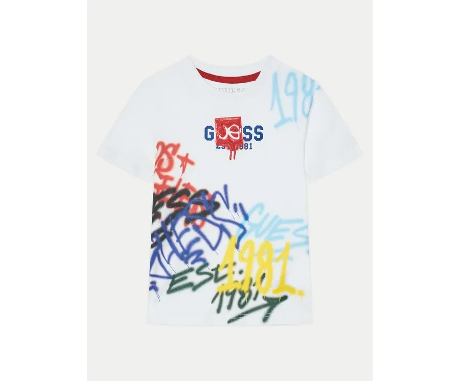 obrazek 1 Guess T-Shirt N5RI11 K8HM4 Kolorowy Classic Fit