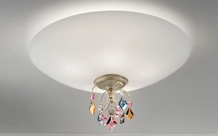 obrazek 1 Sufitowy żyrandol z kolorowymi kryształami - Luxury Products