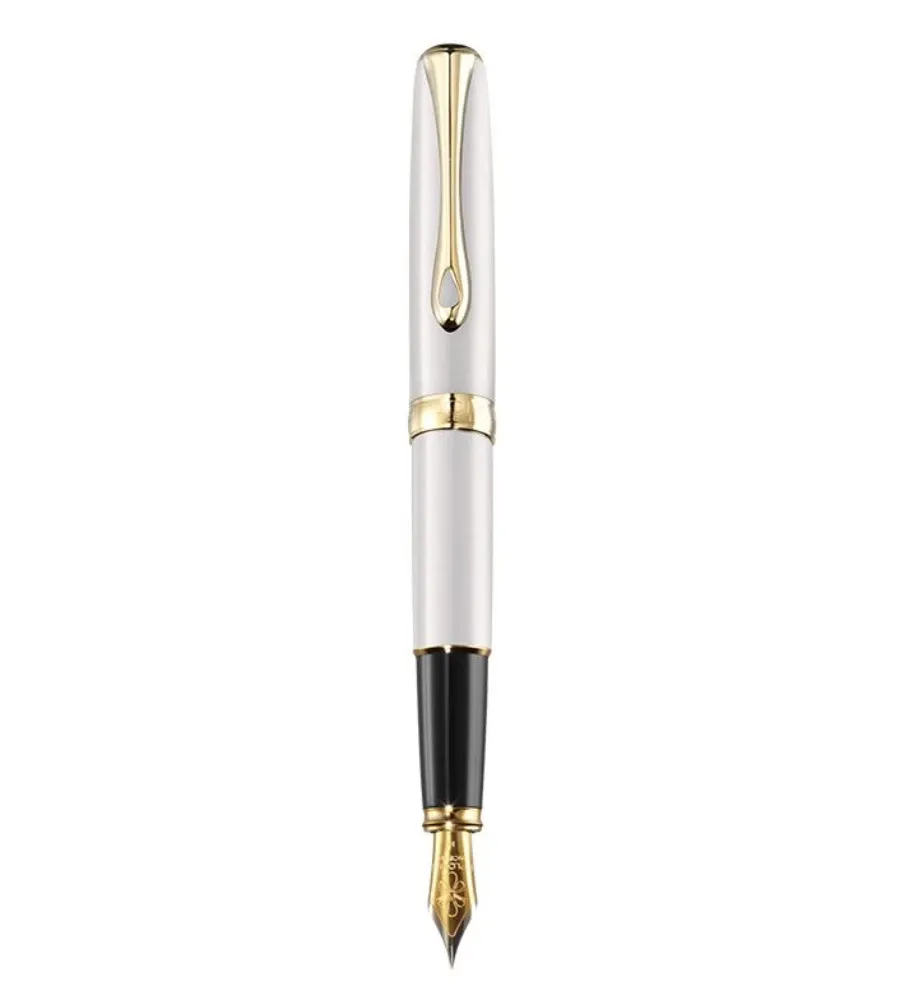 obrazek 1 Diplomat pióro wieczne Excellence A2 Pearl white/pozłacane