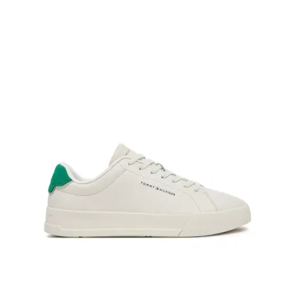 Zdjęcie Tommy Hilfiger Sneakersy Th Court Lth Detail Ess FM0FM05367 Beżowy