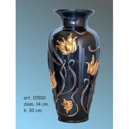 Zdjęcie Pozłacany wazon włoskiego producenta