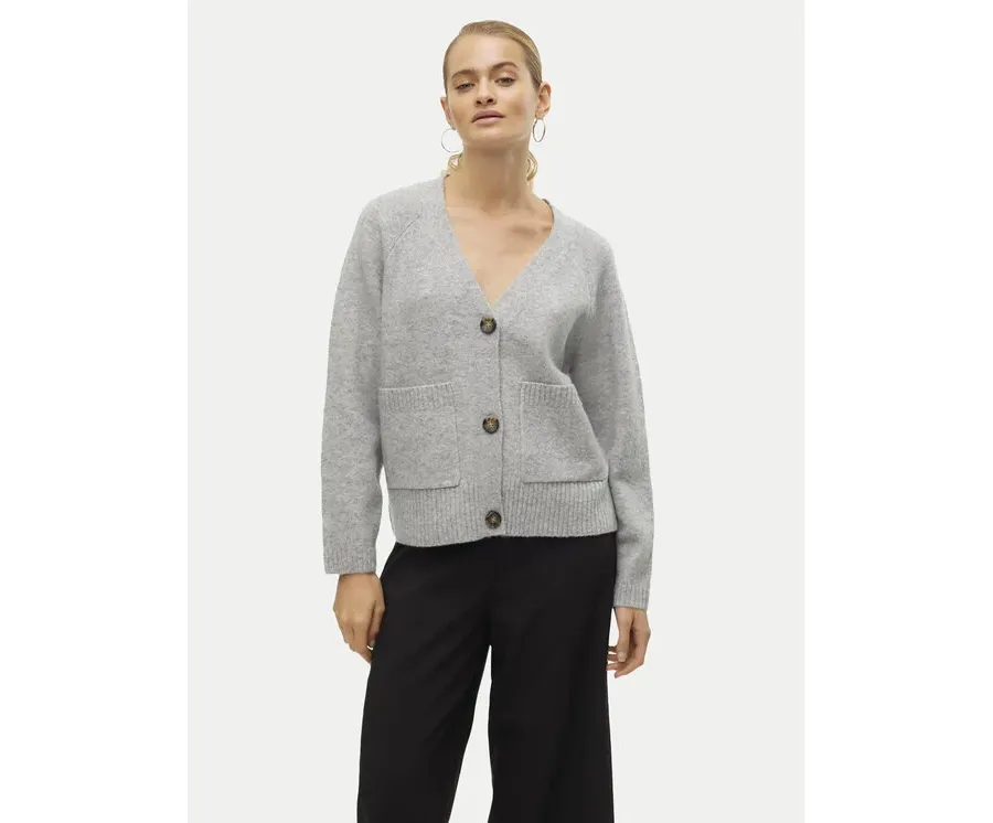 obrazek 1 Vero Moda Kardigan Boom 10320457 Szary Loose Fit