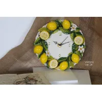 Zdjęcie Dekoracyjny zegar ceramiczny od włoskiego producenta