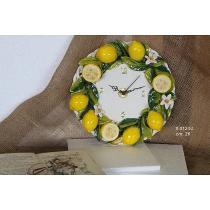 Picture Decorative ceramic clock from an Italian manufacturer