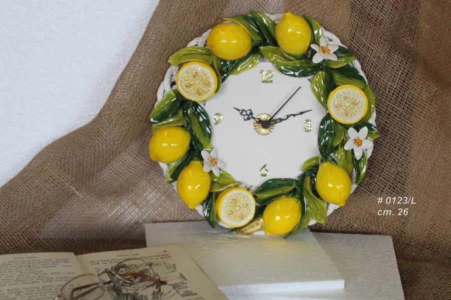 obrazek 1 Dekoracyjny zegar ceramiczny od włoskiego producenta