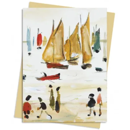 Zdjęcie Pakiet kartek na życzenia (L.S. Lowry: Jachty) - Flame Tree Publishing