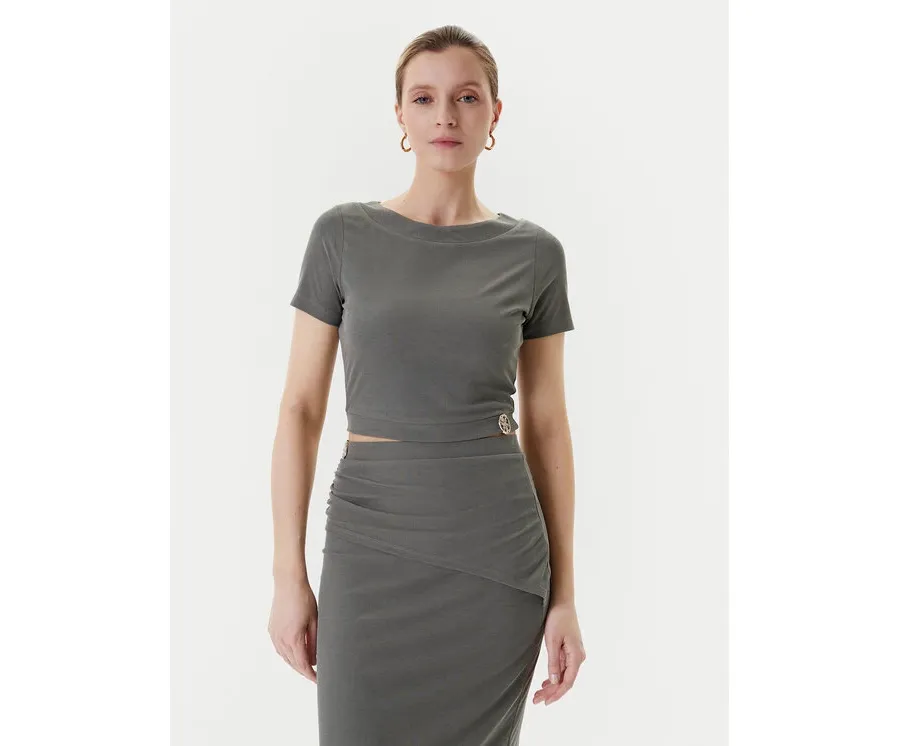 obrazek 1 Guess T-Shirt W5YP14 KAQL2 Zielony Regular Fit