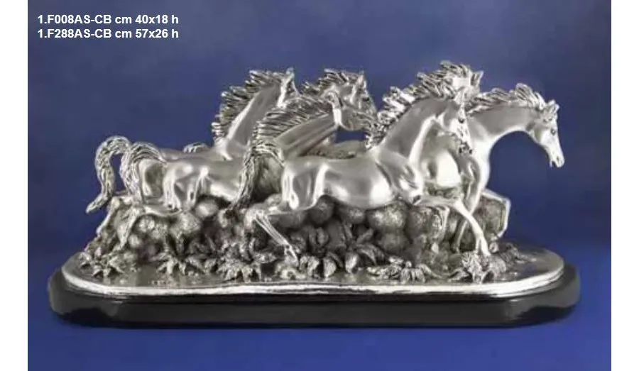 obrazek 1 Elegancki model statuetki ozdobnej - grupa 6 koni - ArtBe