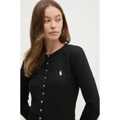 Zdjęcie Polo Ralph Lauren longsleeve damski kolor czarny 211941175