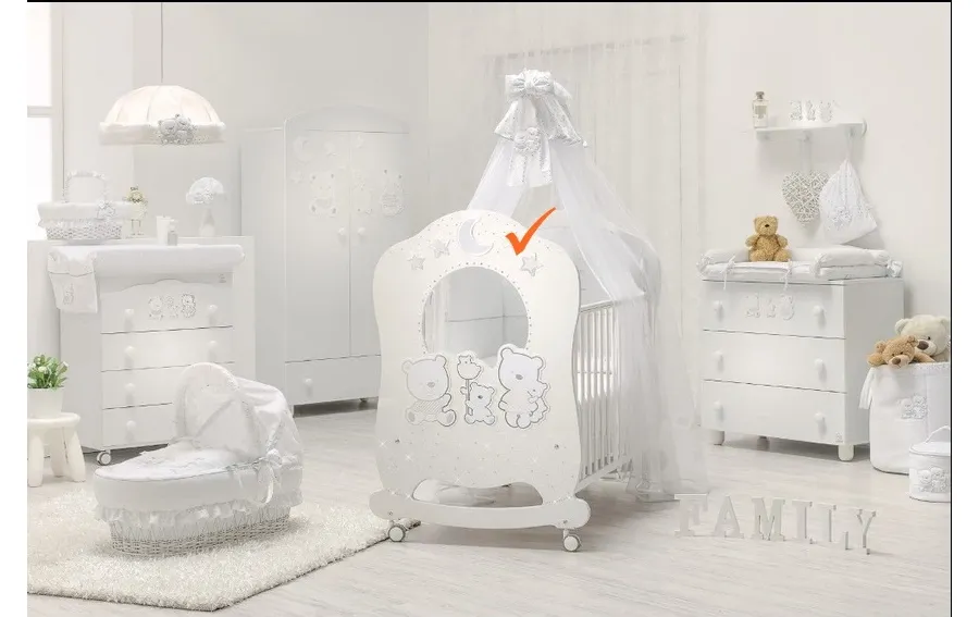 obrazek 1 Wyjątkowe łóżeczko niemowlęce z Włoch - Italbaby