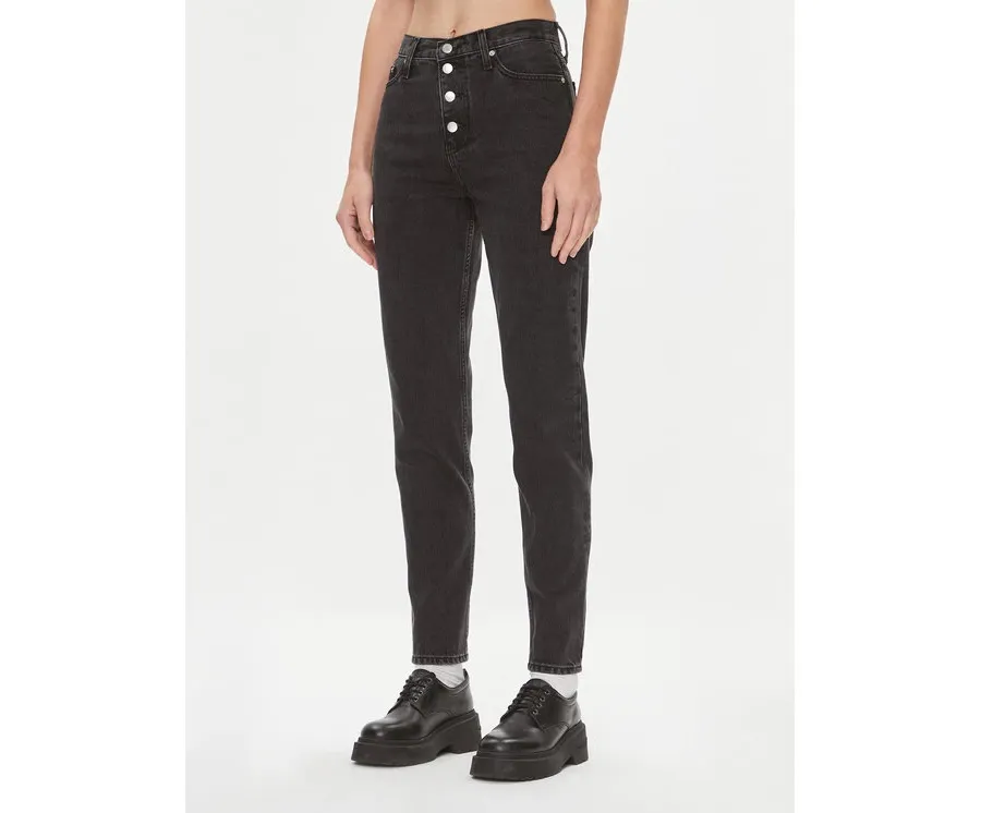 obrazek 1 Calvin Klein Jeans Jeansy J20J222150 Czarny Mom Fit