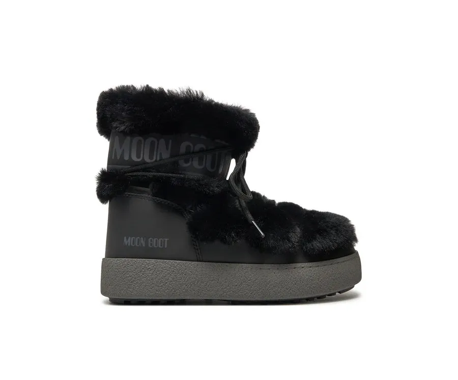 obrazek 1 Moon Boot Śniegowce Ltrack Tube Faux-Fur 80D2450130 Czarny