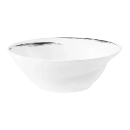 Zdjęcie Porcelanowa okrągła miska 25 cm z szarym zdobieniem - Seltmann Weiden