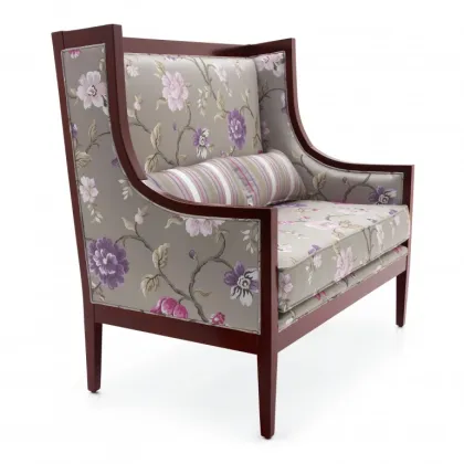 Zdjęcie Elegancka sofa w kwiatowy wzór w stylu nowoczesnym  - Sevensedie