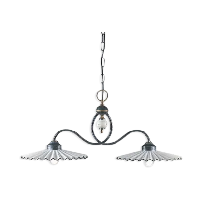 Zdjęcie Wyjątkowa włoska podwójna lampa wisząca Laquila w stylu klasycznym