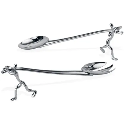 Picture Decorative spoons made of chrome-plated brass