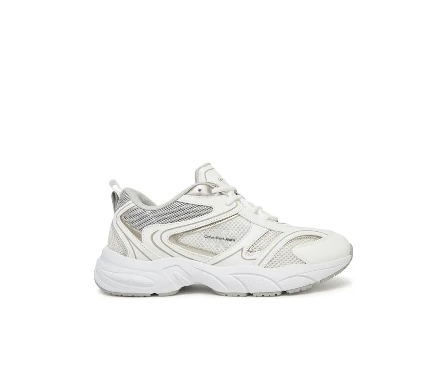 obrazek 1 Calvin Klein Jeans Sneakersy Retro Tennis Mesh Ml YW0YW01807 Biały