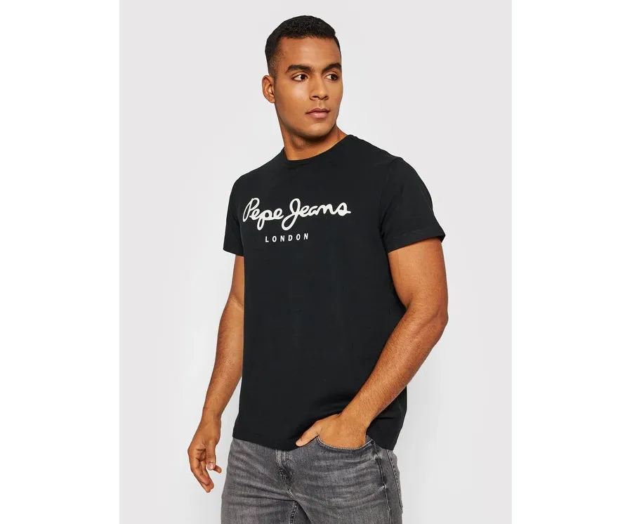 obrazek 1 Pepe Jeans T-Shirt Original PM508210 Czarny Slim Fit