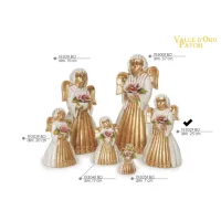 Picture Beautiful angel with a rose 25 cm - Valle d'oro Patchi