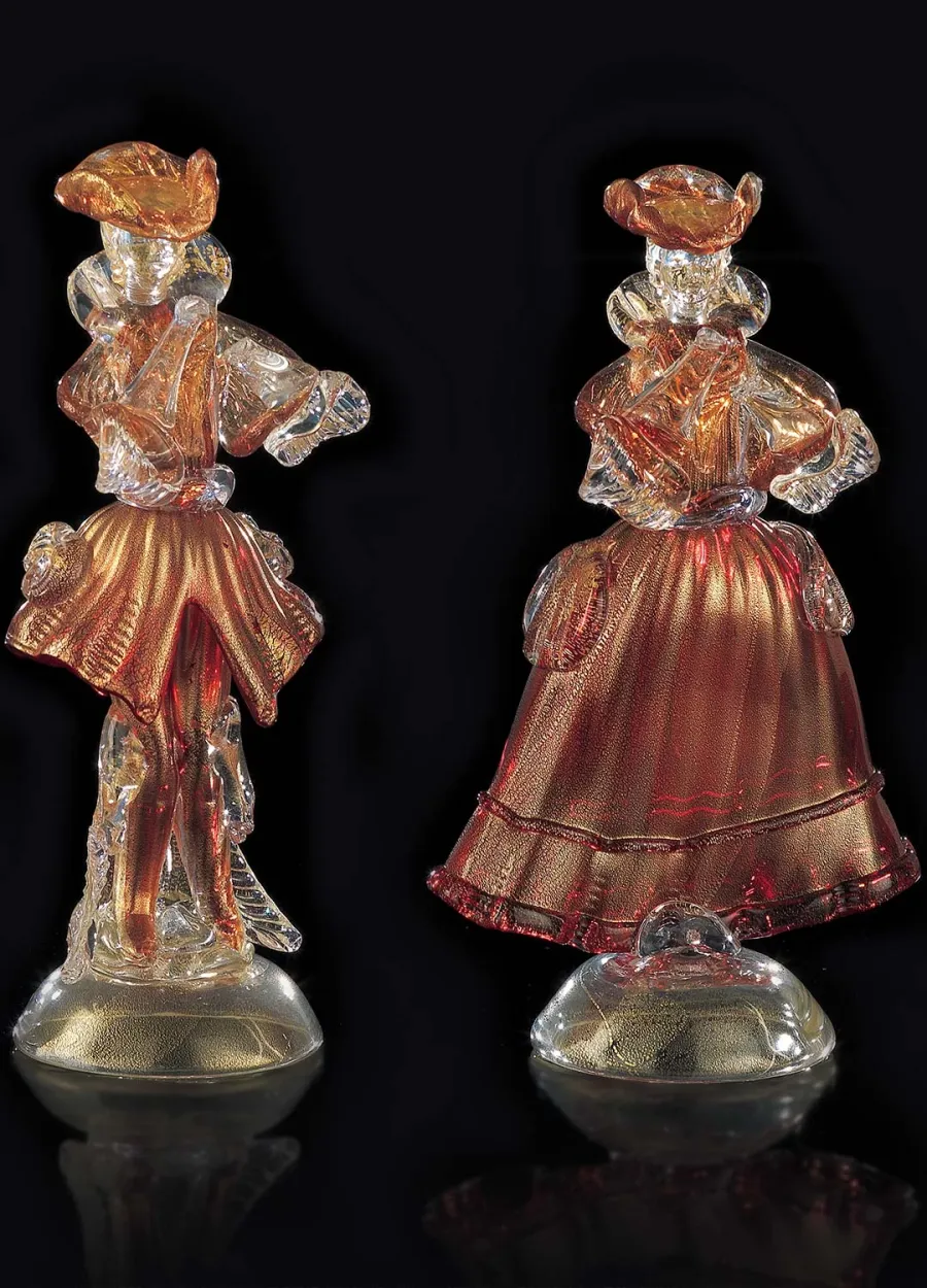 obrazek 3 Złote weneckie statuetki z kolekcji Goldoni ze szkła Murano