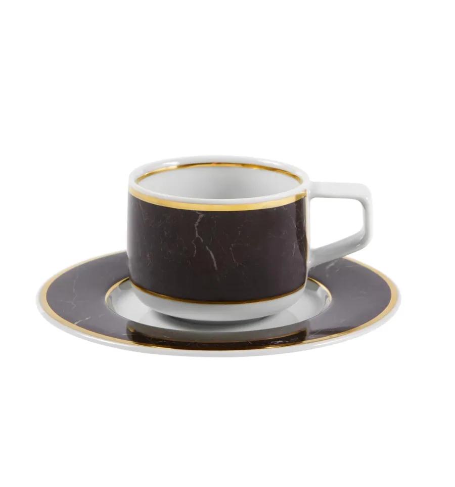 obrazek 1 Porcelanowa filiżanka do kawy ze spodkiem Carrara zaprojektowana przez Coline le Corre - Vista Alegre